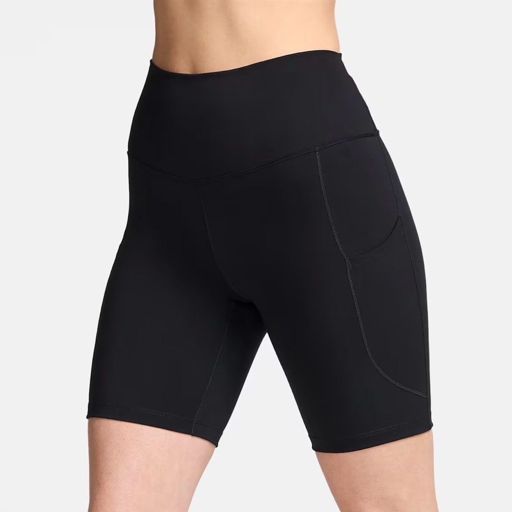 Nike One Dri-Fit High-Waisted 8" Pocketed Athletic Biker Shorts Size XS